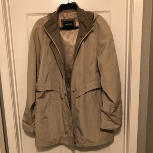 Tan Nautica Jacket with Removable Hood